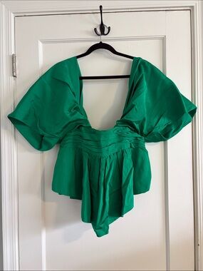 Hellessy Green Draped top